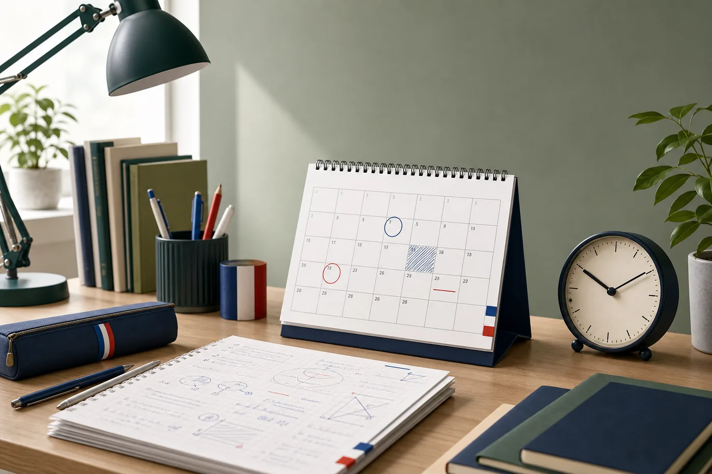 Calendrier de révision pour les dates du bac 2026